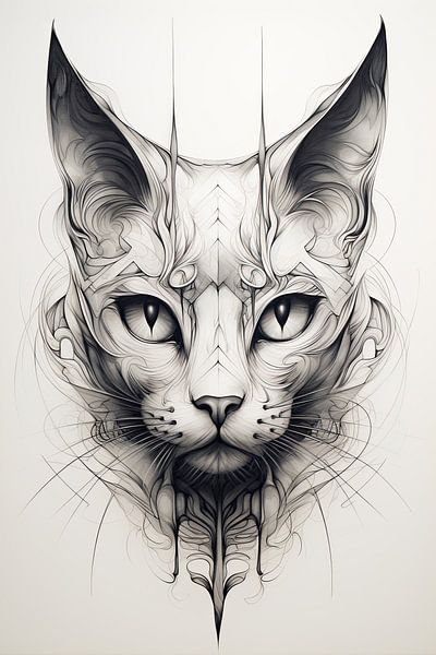 Kat surrealistisch van Bert Nijholt