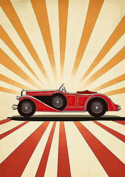 Art Deco car by Niklas Maximilian