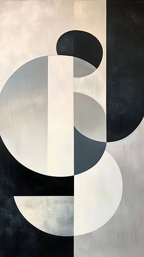 Beige Ronde Vormen van Modern Collection