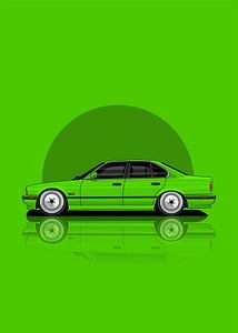 Art Car BMW E34  green
