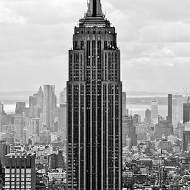 Empire State Building in Schwarzweiss II von Thea.Photo