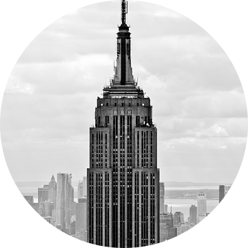 Empire State Building in zwart wit II van Thea.Photo