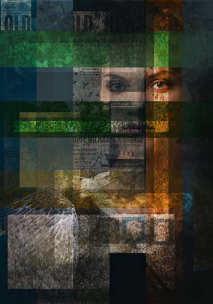 Grunge-Kunst Freigeist von Bianca van Dijk