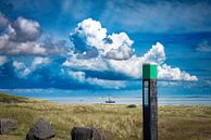 De zeestraat tussen Texel en Vlieland van Jan Peter Mulder thumbnail