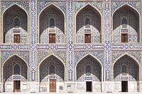 Kleurrijke mozaïeken Registan plein (Oezbekistan)