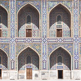Kleurrijke mozaïeken Registan plein (Oezbekistan) van MAB Photgraphy