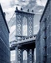 Manhattan Bridge von der Brooklyn Backstreet aus gesehen von Ruurd Dankloff Miniaturansicht
