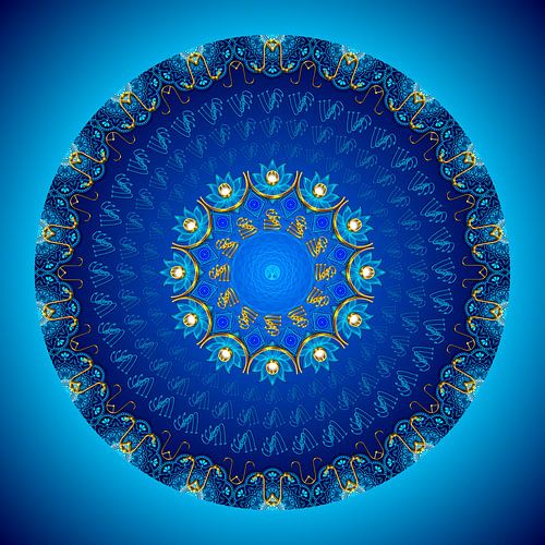 Kristallen mandala-Troost en geborgenheid-Moeder Maria