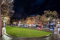 Avondklok in Amsterdam - Rembrandtplein van Renzo Gerritsen thumbnail