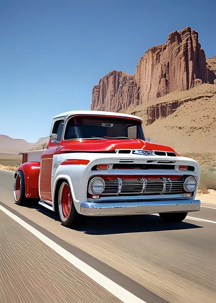 Roter Lastwagen von Rizal Azhari