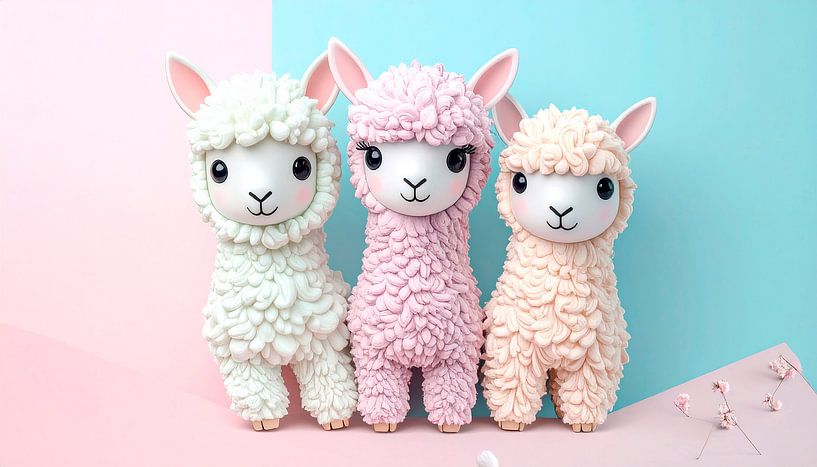 Blozende alpaca's... van Ans Bastiaanssen