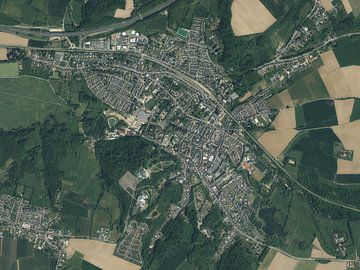 Aerial view of Valkenburg by Maps Are Art