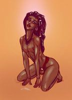The Beach Gold, kuisheid femboy pinup