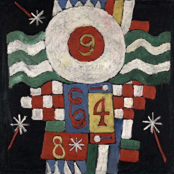 Verzameling van nummers, patronen en letters door Marsden Hartley van Peter Balan