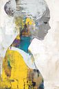 Woman Abstract | Serenity in Abstract Portrait by Wonderful Art thumbnail