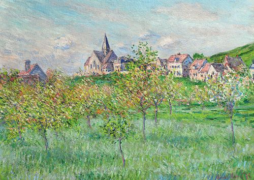 Claude Monet,Printemps à Giverny, effet d'après-midi, 1885