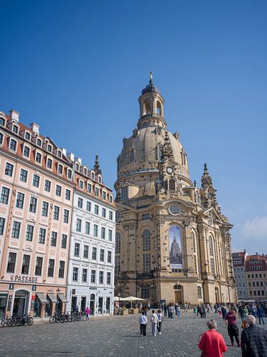 Dresden - De Frauenkirche op de Neumarkt