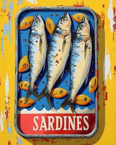 Sardines colorées sur Studio Allee
