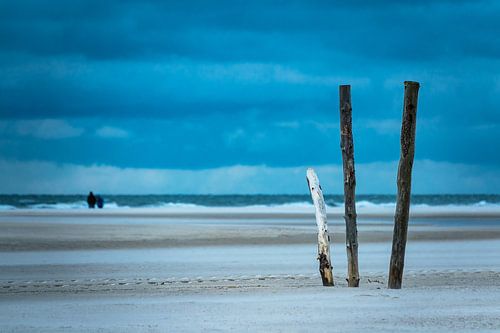 Am Strand der Nordsee auf der Insel Amrum