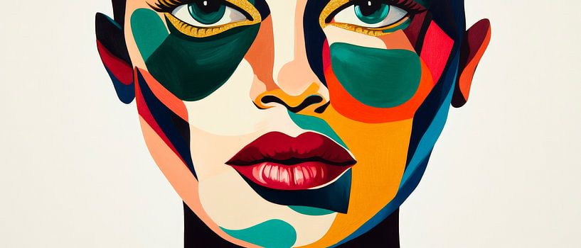 Farbenfrohe Seele – Porträt der Vielfalt von Poster Art Shop