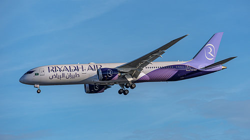 Riyadh Air Boeing 787-9 Dreamliner passenger aircraft.