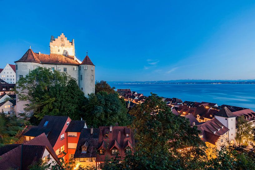Meersburg am Bodensee bei Nacht von Werner Dieterich