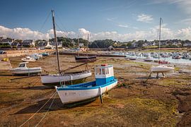 Low tide in the harbour of Saint-Guirec, Cote de Granit Rose, Brittany by Christian Müringer