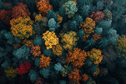 Romantic autumn forest