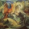 Mainie Jellett - Abstraction de chevaux (1939) sur Peter Balan