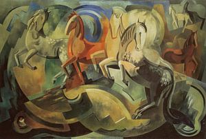 Mainie Jellett - Abstraktion von Pferden (1939)