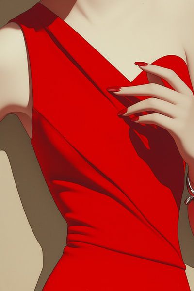 Le pouvoir subtil de la féminité en rouge par Color Square
