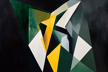 Geometric play with light and shadow by Poster Art Shop