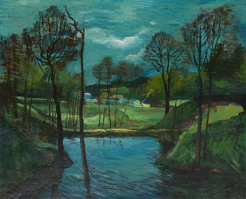 Max Pechstein, Forellenvijver in Gliesnitz, ca 1944
