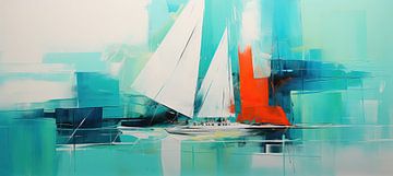 Segelschiff | Segelnde Malerei von Wunderbare Kunst