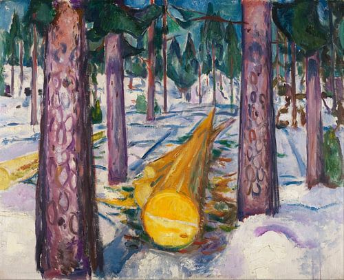 Edvard Munch – Der gelbe Holzscheit (1912)