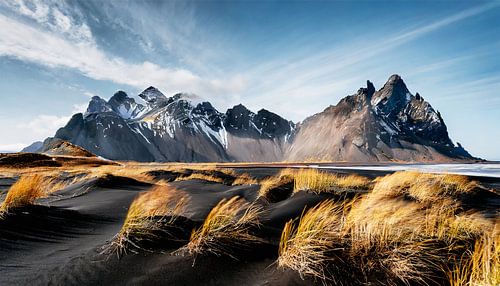 IJsland met landschap en bergen