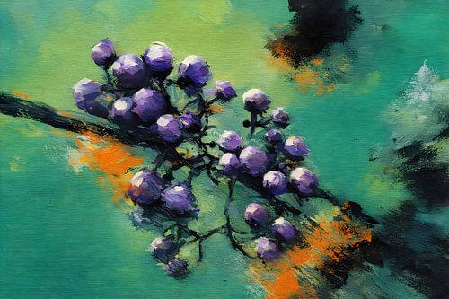 Callicarpa in de herfst