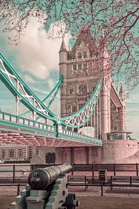 LONDON Tower Bridge im Detail | urbaner Vintage-Stil von Melanie Viola