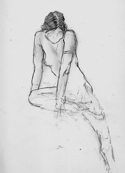 Skizze Frau 7 von Vincent Jacobs