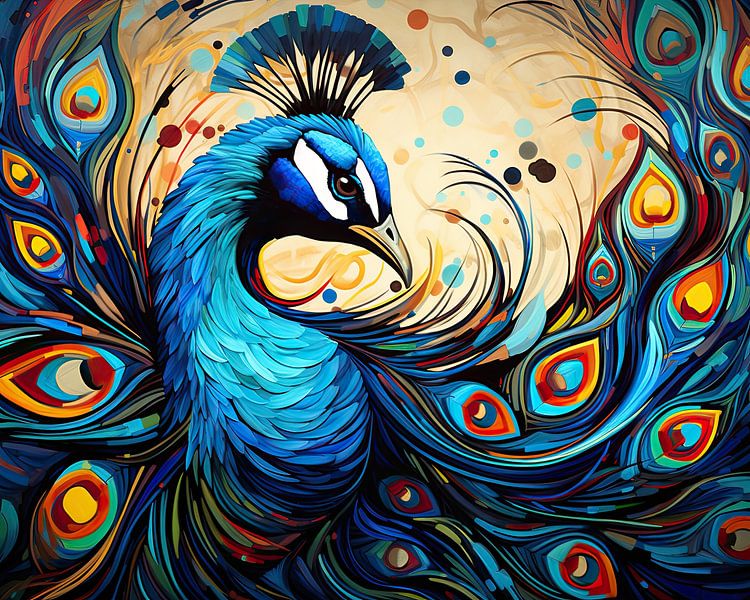 Birds: Peacocks by Eye catching paintings
