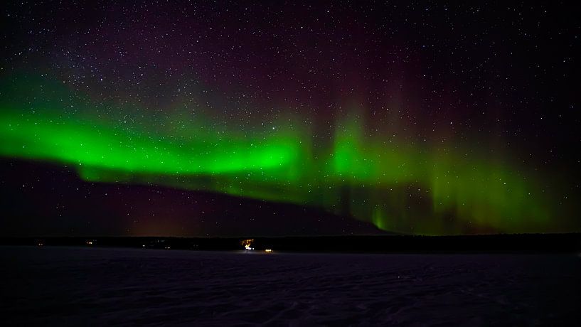 Schöne Nordlichter in Finnland von Joost Leferink