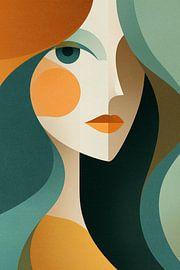 Turquoise Ochre Mystique by Color Square