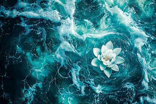 Lotus op levendig water