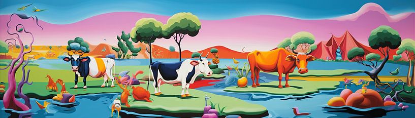 Cow 79962 by ARTEO Paintings