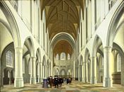 Haarlem, Inneres der Kirche Sint Bavo, Pieter Jansz. Saenredam - 1631 von Atelier Liesjes Miniaturansicht