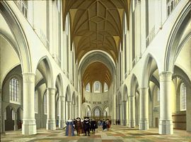 Haarlem, Interior of Saint Bavo, Pieter Jansz. Saenredam - 1631 by Atelier Liesjes