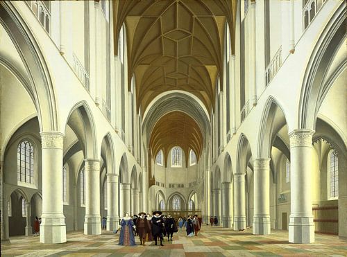 Haarlem, Interieur van Sint Bavo kerk, Pieter Jansz. Saenredam - 1631