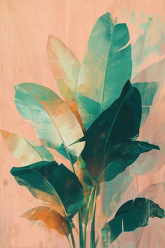 Bananenblätter in Pastell Nr. 2