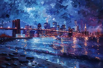 New York bij nacht van ARTemberaubend