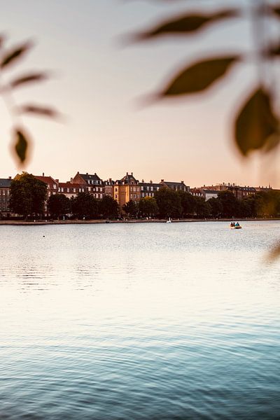 Mooi uitzicht op het water in Kopenhagen van Anna Davis